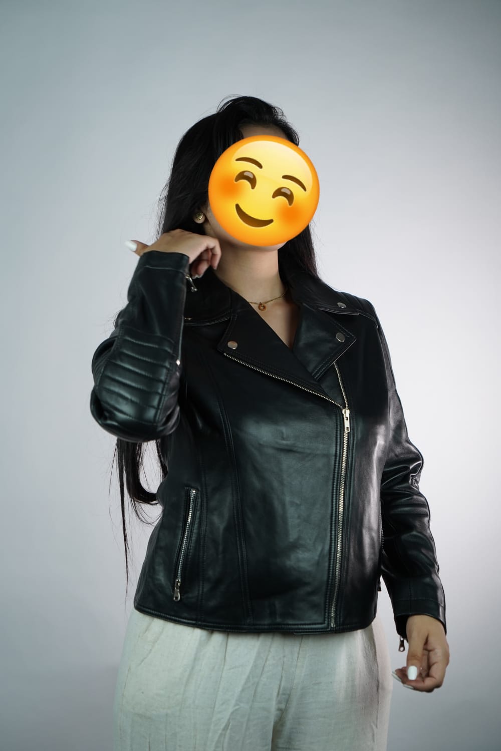 جاكيط كوير أصلية، مصنوعة يدويًا من الجلد الطبيعي %100