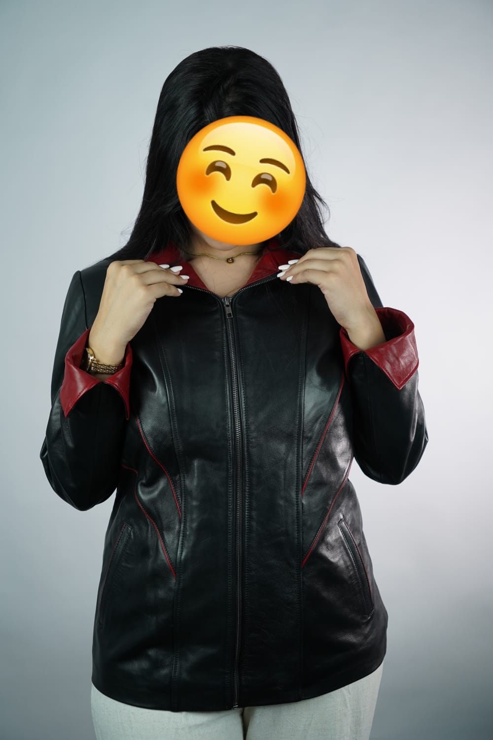 جاكيط كوير أصلية، مصنوعة يدويًا من الجلد الطبيعي %100