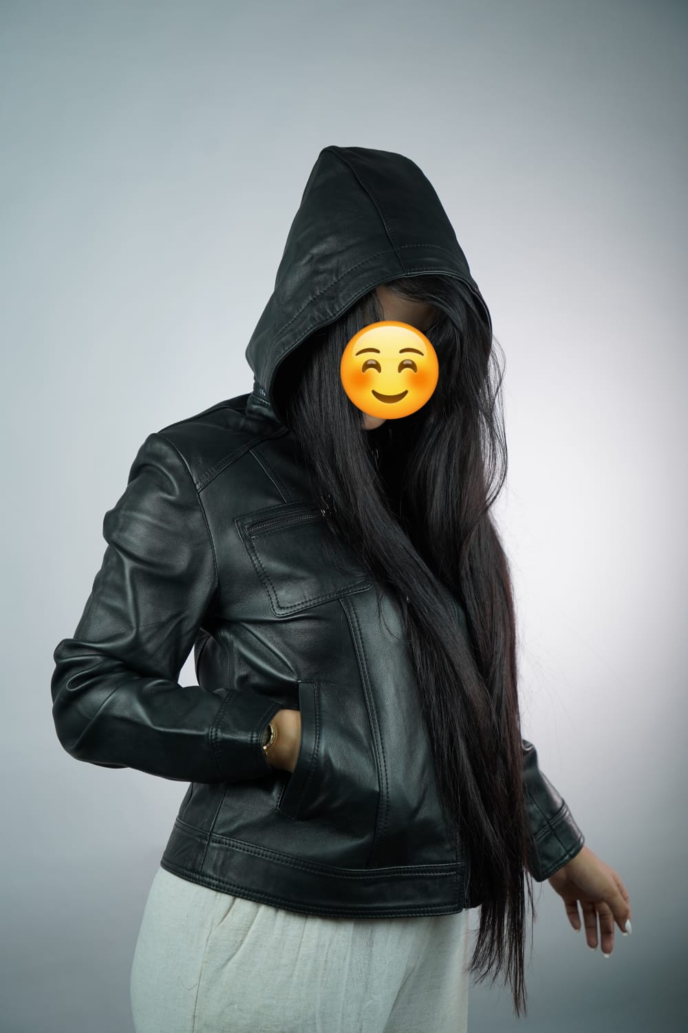 جاكيط كوير أصلية، مصنوعة يدويًا من الجلد الطبيعي %100