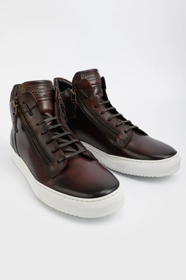 Maury Brown Leather Sneaker for Men - Image 2